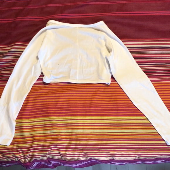 Pretty white veste with brilliants SIZE MEDIUM 8$ - Picture 2 of 4